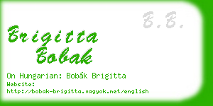 brigitta bobak business card